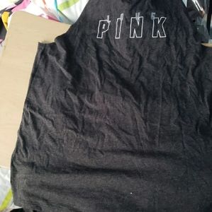 Twist back tee M with XS biker shorts. Tee runs la